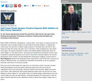 Gold Coast Plastic Surgery Practice Expands with Addition of Skin Cancer Specialist